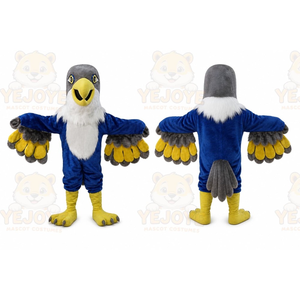Blue Falcon Mascot Costume Eagle