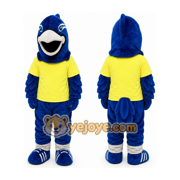 Blue Falcon Mascot Hawk _ Eagle Mascot Costume