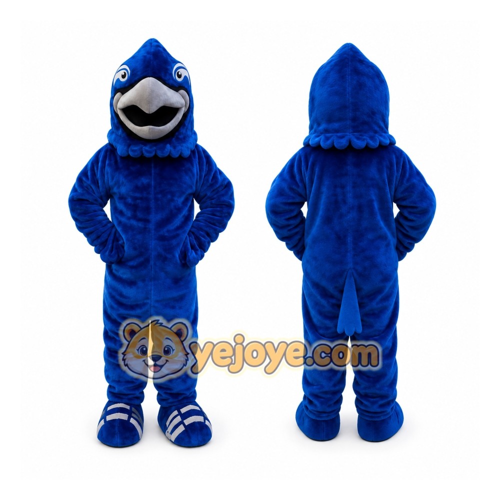 Blue Falon Mascot Costume Eagle _ Hawk Blue Falon Mascot Costume Eagle _ Hawk