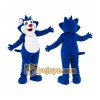 Blue Fat Cat Mascot Costume Blue Fat Cat Mascot Costume