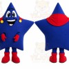 Blue Five Star Mascot Costume