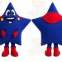 Blue Five Star Mascot Costume