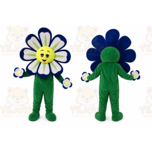 Blue Flower Sunflower Mascot Costume