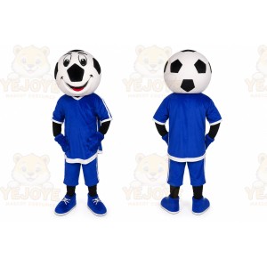 Blue Football Mascot Costume