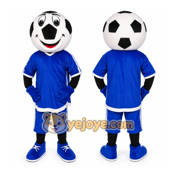 Blue Football Mascot Costume