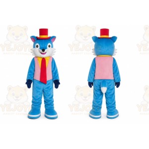 Blue Fox Mascot Costume Cosplay Party