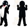 Blue Gray Dolphin Cartoon Mascot Costume