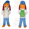 Blue Hat Dog Mascot Costume