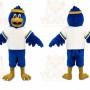 Blue Hawk Mascot Costume Eagle _ Falcon