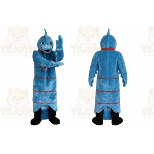 Blue Hippocampus Mascot Costume for Adult