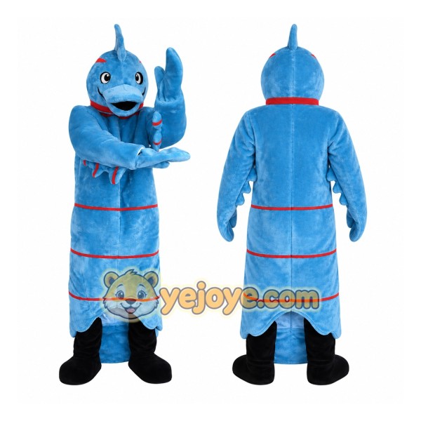 Blue Hippocampus Mascot Costume for Adult