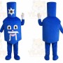 Blue House Mascot Costume for Adult