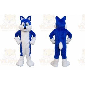 Blue Husky Dog Mascot Costume Adult Halloween Costume