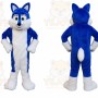 Blue Husky Dog Mascot Costume Adult Halloween Costume