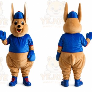 Blue Kangroo Mascot Costume