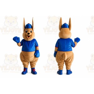 Blue Kangroo Mascot Costume