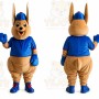 Blue Kangroo Mascot Costume