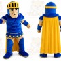 Blue Knight Mascot Costume Spartan Trojan Cotume
