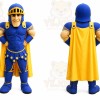 Blue Knight Mascot Costume