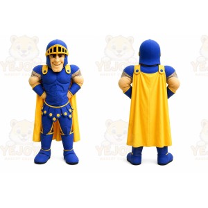 Blue Knight Mascot Costume