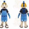 Blue Knight Mascot Spartan Trojan Mascot Costume