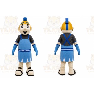 Blue Knight Mascot Spartan Trojan Mascot Costume