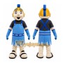 Blue Knight Mascot Spartan Trojan Mascot Costume