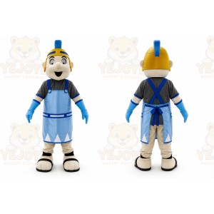 Blue Knight Spartan Mascot Costume Trojan Cosplay Costume