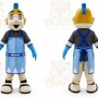 Blue Knight Spartan Mascot Costume Trojan Cosplay Costume
