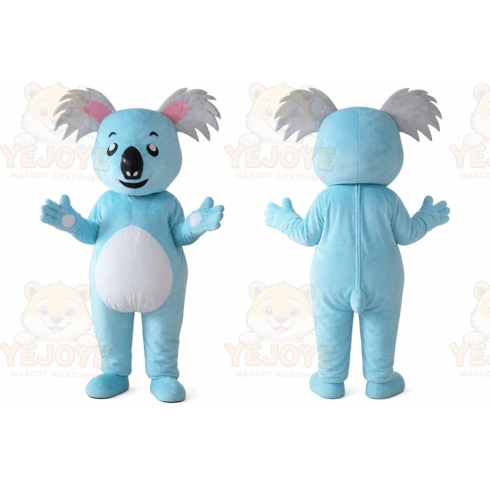 Blue Koala Mascot Costume