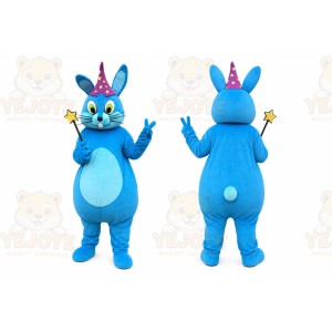 Blue Magic Rabbit Mascot Costume for Adult