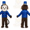 Blue Monkey Mascot Costume