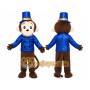 Blue Monkey Mascot Costume
