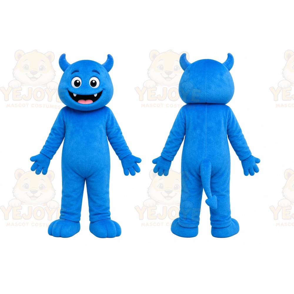 Blue Monster Mascot Costume