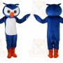 Blue Owl Mascot Costume for Adult