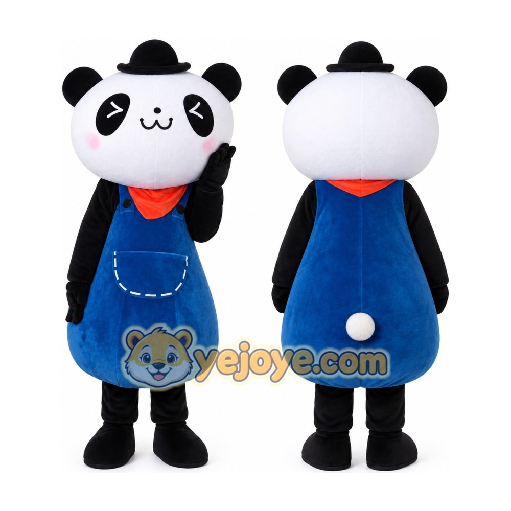Blue Panda Mascot Costume Blue Panda Mascot Costume