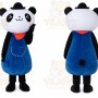 Blue Panda Mascot Costume