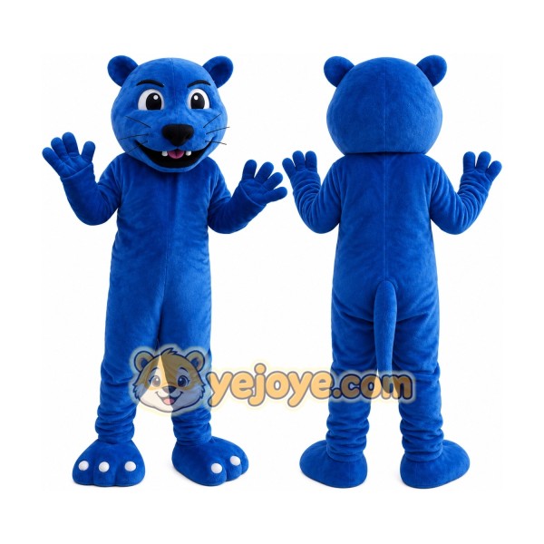 Blue Panther Lion Mascot Costume