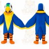 Blue Parrot Animal Cartoon Mascot Costume