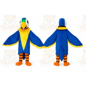 Blue Parrot Animal Cartoon Mascot Costume