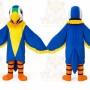 Blue Parrot Animal Cartoon Mascot Costume