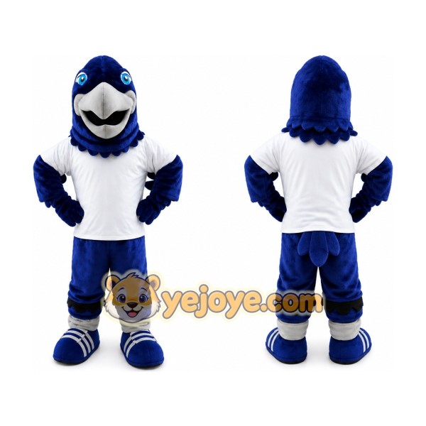 Blue Plush Eagle _ Falcon _ Hawk Mascot Costume