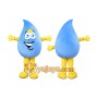 Blue Rain Drop Mascot Costume