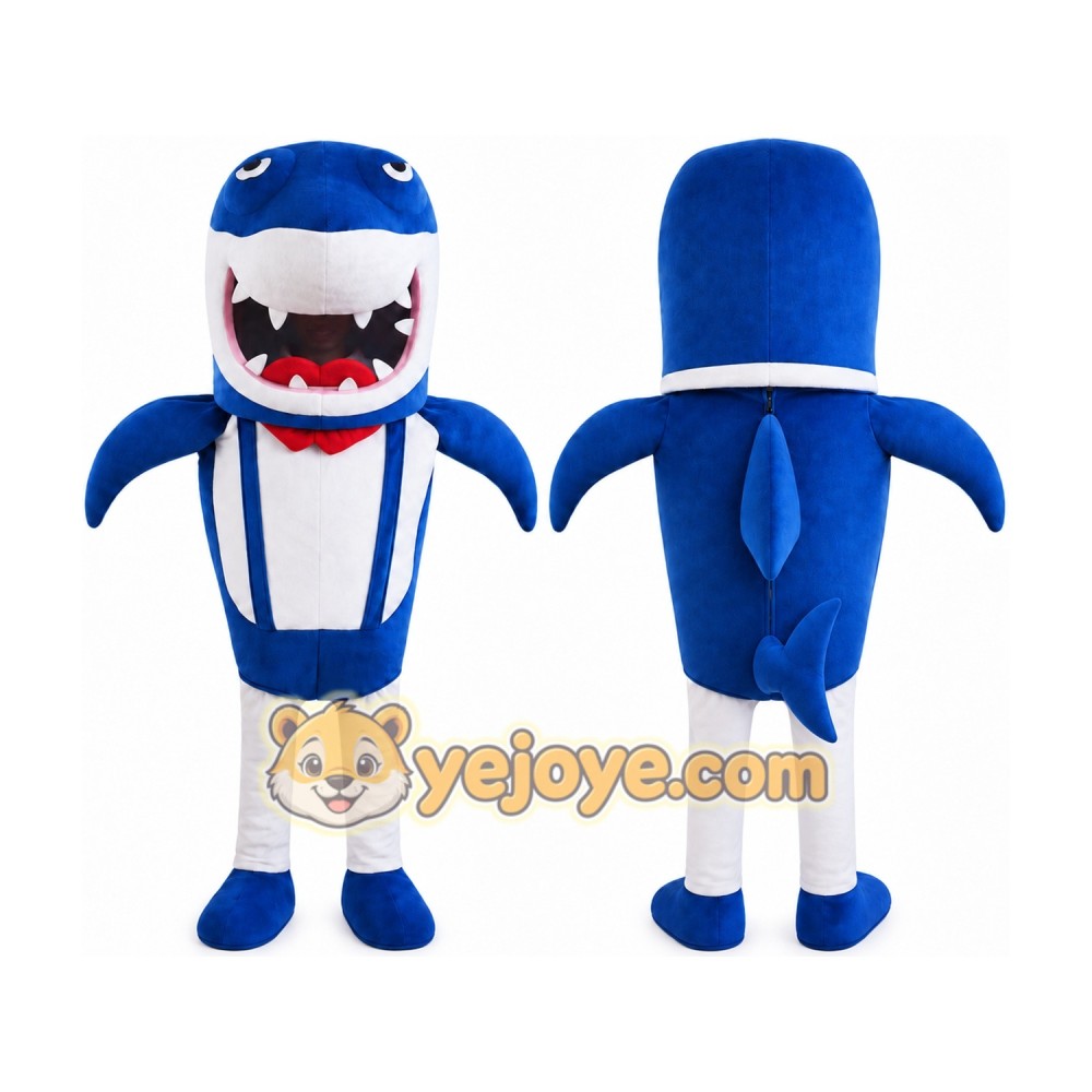 Blue Shark Mascot Costume Blue Shark Mascot Costume