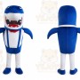 Blue Shark Mascot Costume