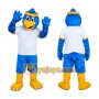 Blue Sport Eagle Cartoon Mascot Costume