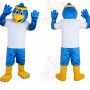 Blue Sport Eagle Cartoon Mascot Costume