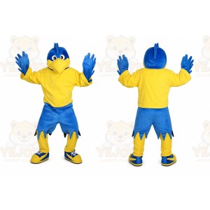 Blue Sport Eagle Mascot Costume for Adult