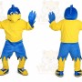 Blue Sport Eagle Mascot Costume for Adult