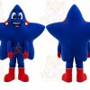 Blue Star Mascot Costume